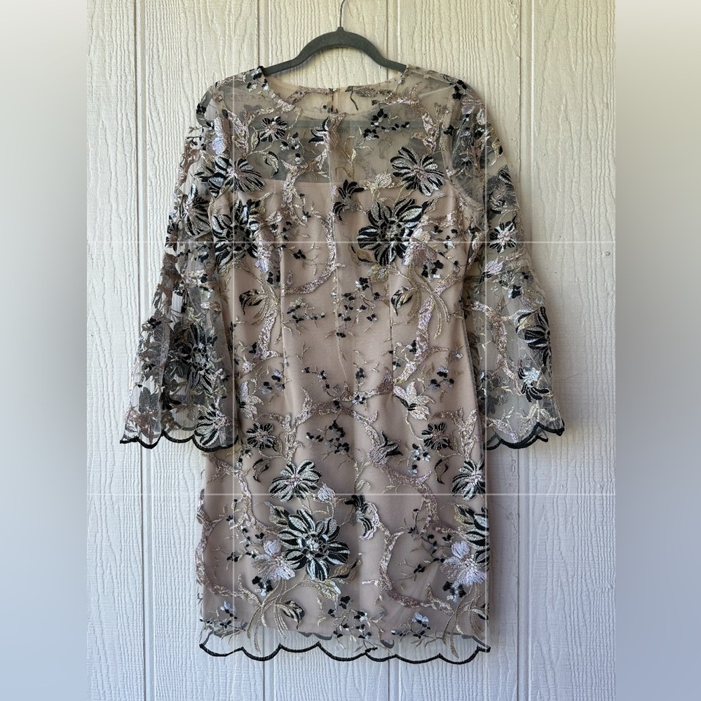 LM Collection Embroidered Cocktail Dress